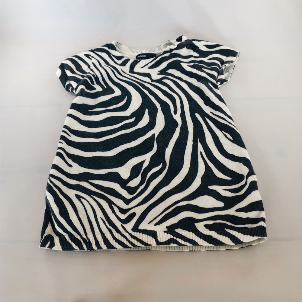 Baby Gap Zebra knit dress